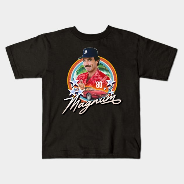 Tom Selleck Kids T-Shirt by Trazzo